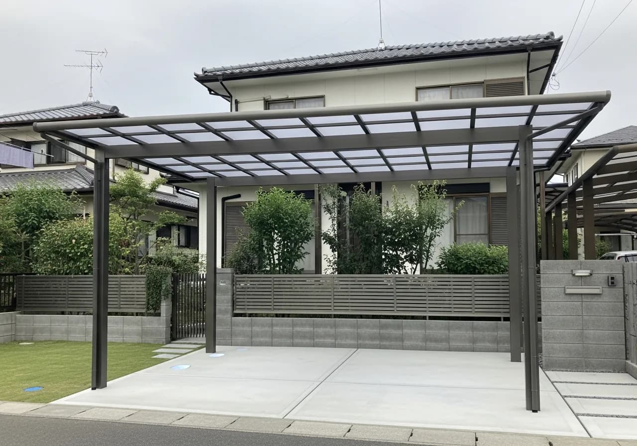 外構工事の様子