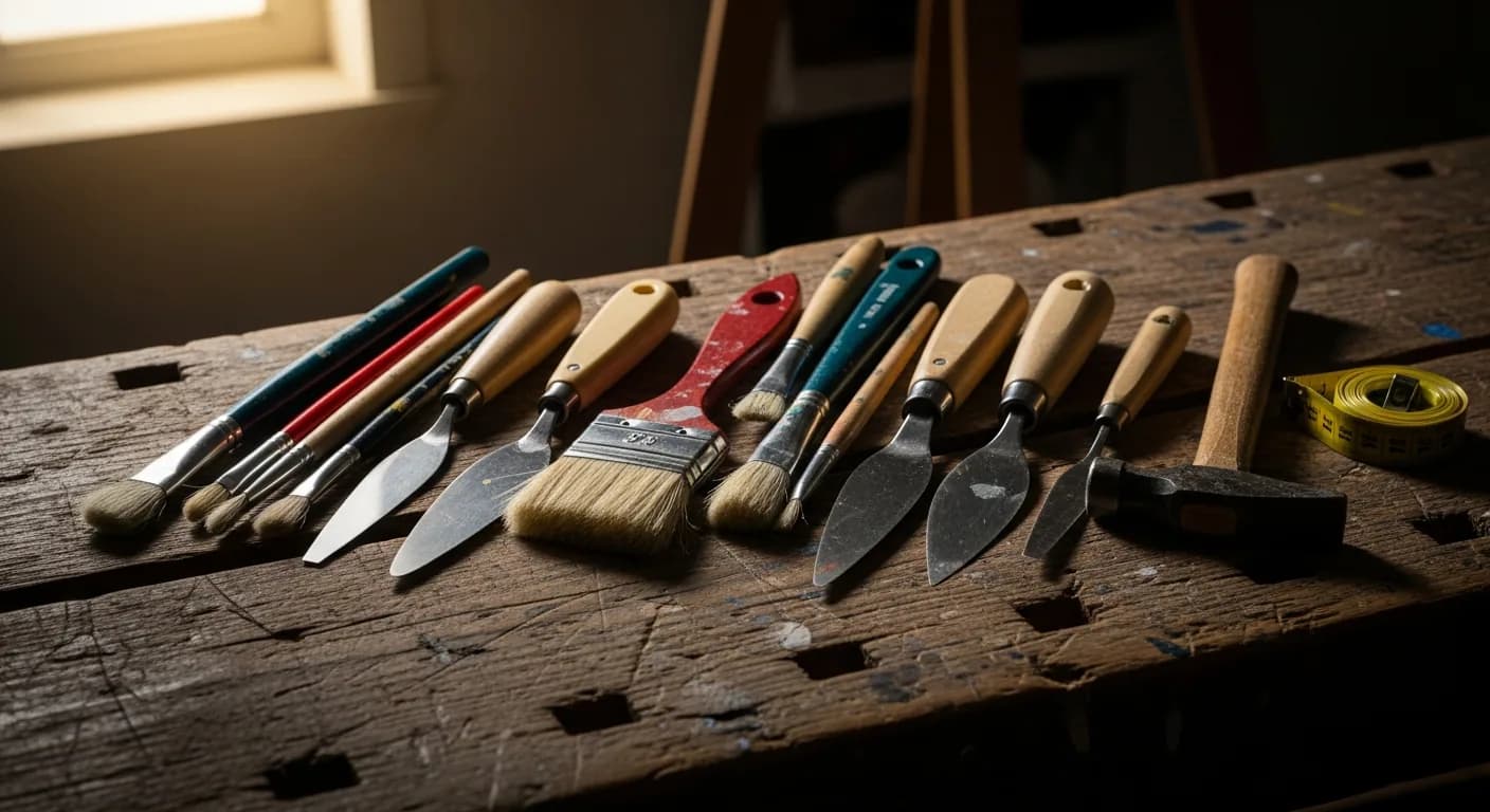 職人道具の静物